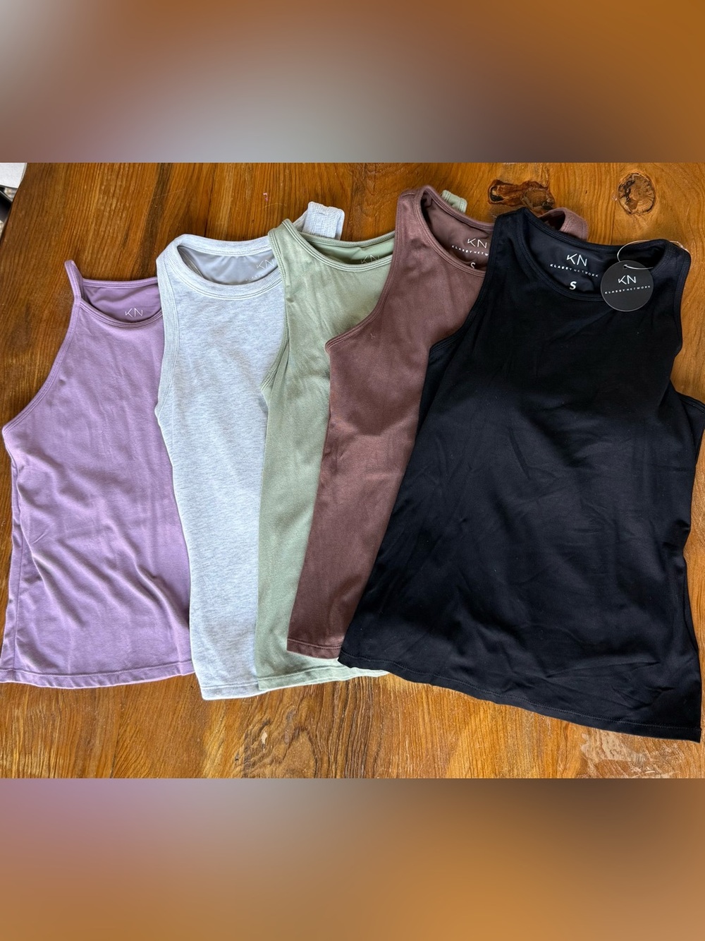 Klassy Network Braless Tanks Various Styles-Purple, Gray, Black, Green, Brown, S